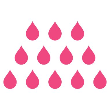 Damla düz vektör simgesi