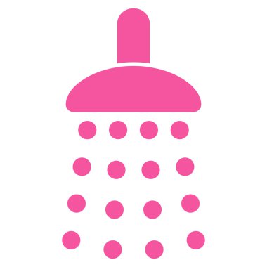 Duş düz vektör simgesi