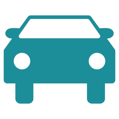 Araba düz vektör simgesi