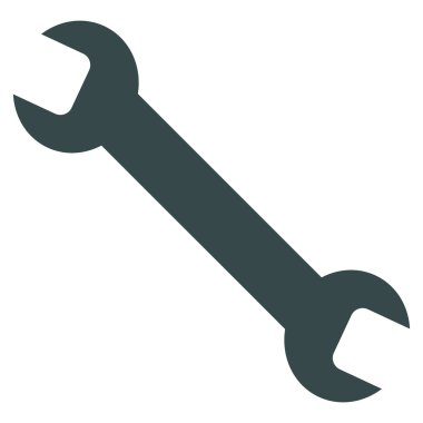 Wrench Flat Vector Symbol