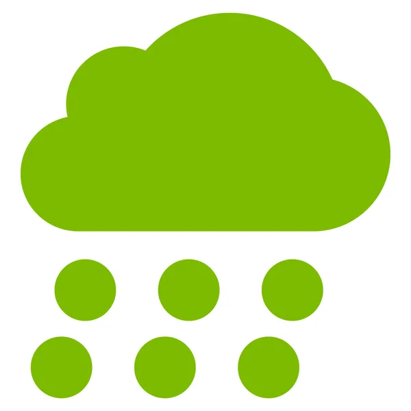 Symbole vectoriel plat nuage de pluie — Image vectorielle