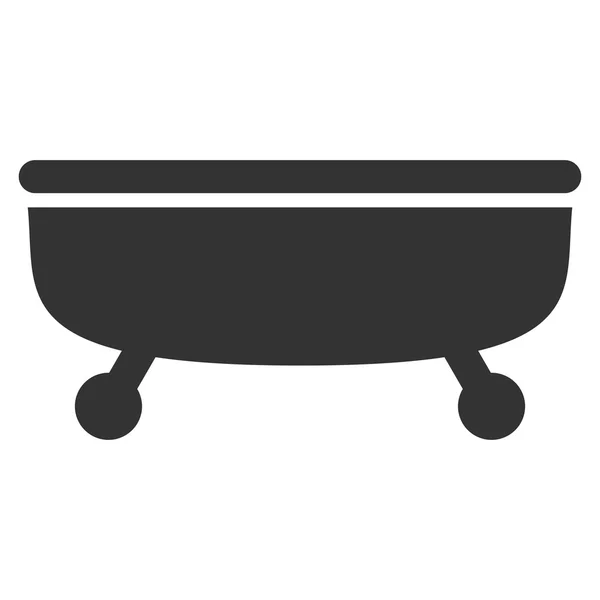 Symbole de vecteur plat de baignoire — Image vectorielle