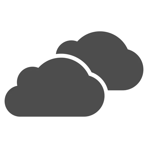 Chmury płaski wektor Symbol — Wektor stockowy
