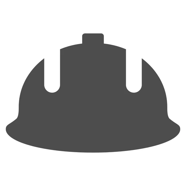 Construction Helmet Flat Vector Symbol — Stok Vektör