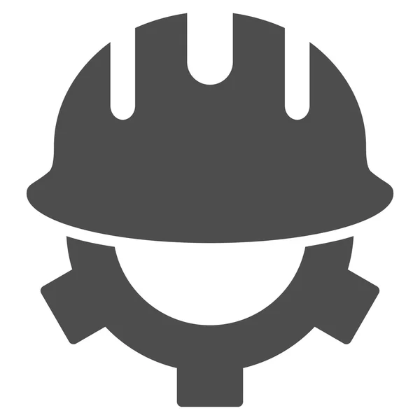 发展头盔平面矢量符号 — 图库矢量图片