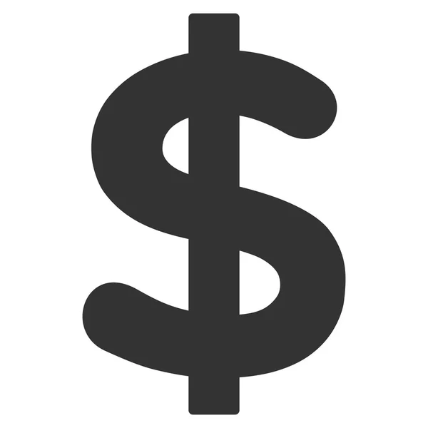 Dollar Symbole vectoriel plat — Image vectorielle