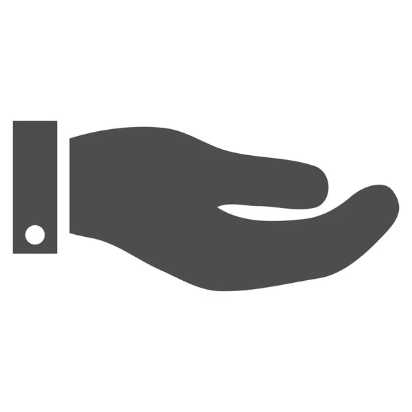 Hand Flat Vector Symbol — Stock vektor