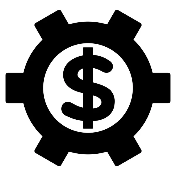Paramètres financiers Symbole vectoriel plat — Image vectorielle