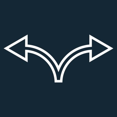 Ok bölmek şu kontur vektör simge yaptı