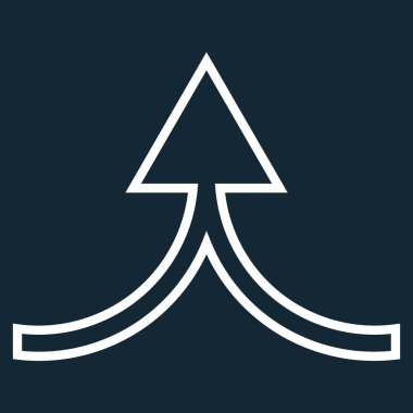 Anahat vektör simge yukarı ok bağlanmak