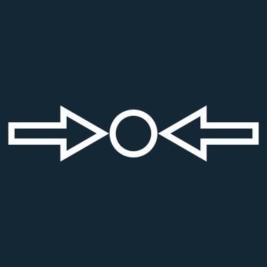 Basınç yatay kontur vektör simgesi