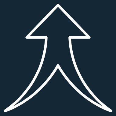 Kontur vektör simge yukarı ok birleştirme