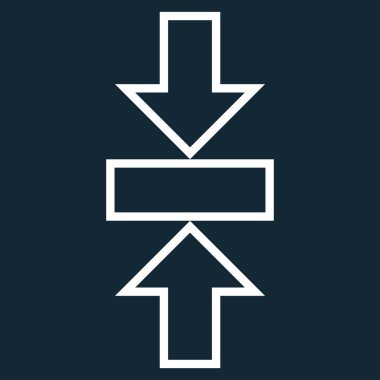 Basınç dikey ince çizgi vektör simgesi