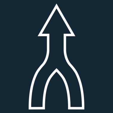 Anahat vektör simge yukarı ok birleştirmek