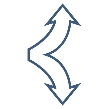 Anahat aşağı yukarı seçim okları simge vektör