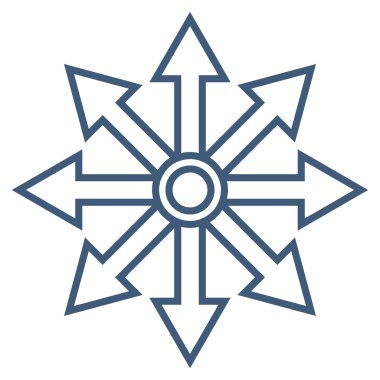 Oklar kontur vektör simgesini genişletin