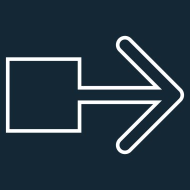 Çekin şu kontur vektör simgesi