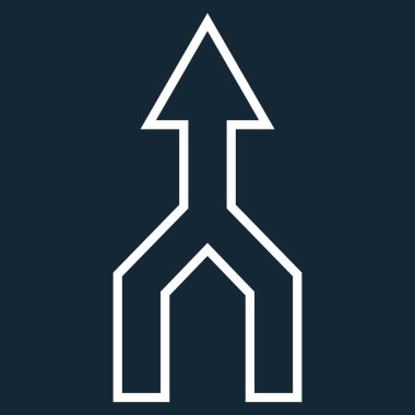 Anahat vektör simge yukarı ok birleştirmek