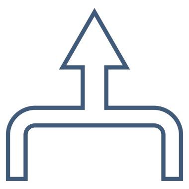 Anahat vektör simge yukarı ok bağlanmak