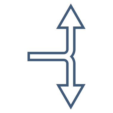 Anahat vektör simgesi aşağı yukarı seçim ok