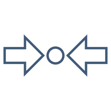 Basınç yatay anahat vektör simgesi