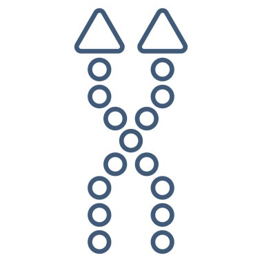 Kontur vektör simge yukarı okları shuffle