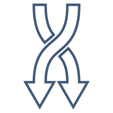 Anahat vektör simgesi aşağı okları shuffle