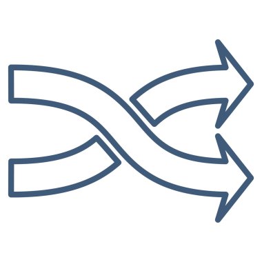 Okları yatay ince çizgi vektör simge mix