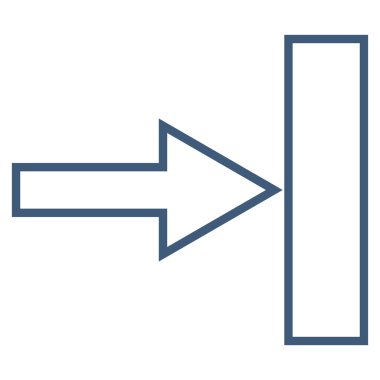 Şu kontur vektör simgesi itmek