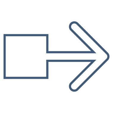 Doğru anahat vektör simge çekin