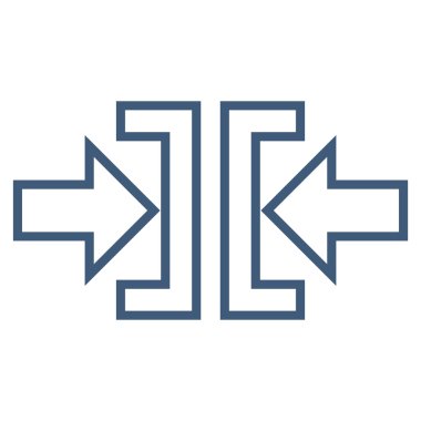 Basınç yatay kontur vektör simgesi