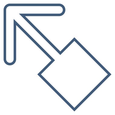 Anahat vektör simge sol çekin