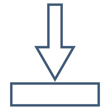 Kontur vektör simgesi itmek