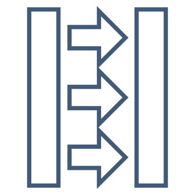 Basınç yatay kontur vektör simgesi