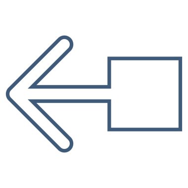 Sol anahat vektör simge çekin