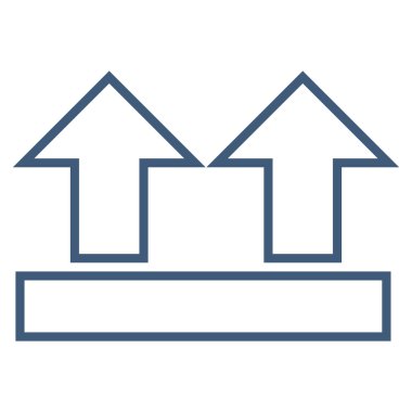 Felç yukarı okları simge vektör taşımak