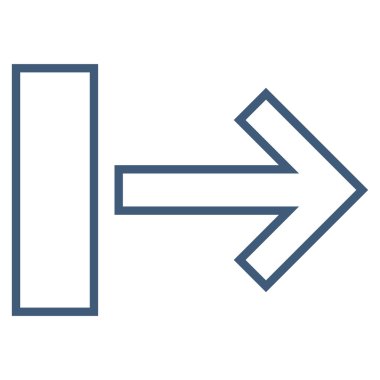 Çekme oku şu kontur vektör simgesi