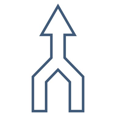 Anahat vektör simge yukarı ok birleştirmek