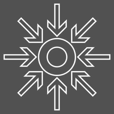 Oklar anahat vektör simge sıkıştırmak