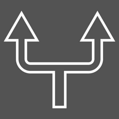 Anahat vektör simge yukarı ok bölmek