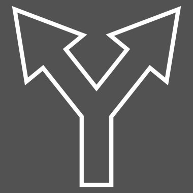 Sol birleşim ok sağ kontur vektör simgesi