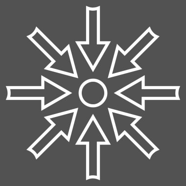 Oklar kontur vektör simge sıkıştırmak