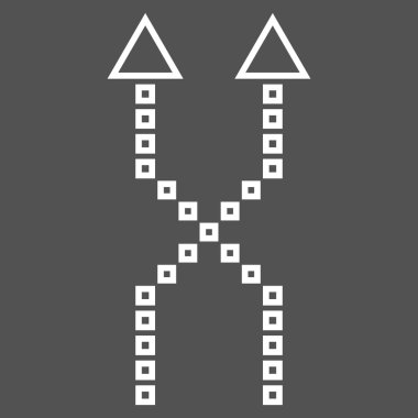 Anahat vektör simge yukarı okları shuffle