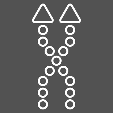 Kontur vektör simge yukarı okları shuffle