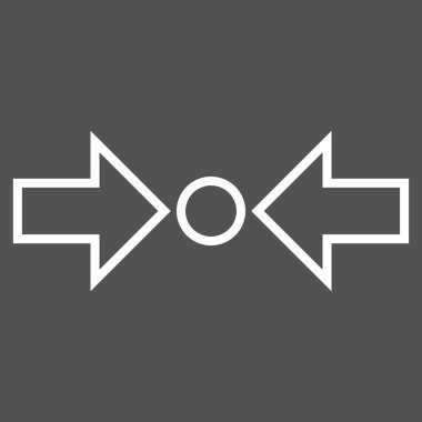 Basınç yatay kontur vektör simgesi