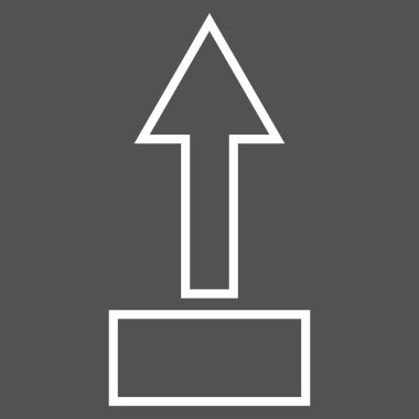 Çekme oku kadar inme vektör simgesi