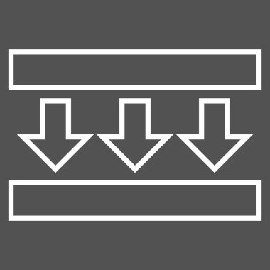 Basıncı aşağı inme vektör simgesi