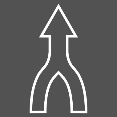 Anahat vektör simge yukarı ok birleştirmek