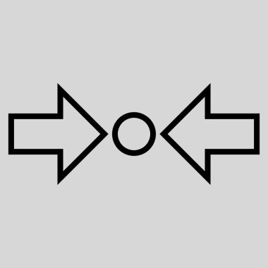 Basınç yatay ince çizgi vektör simgesi