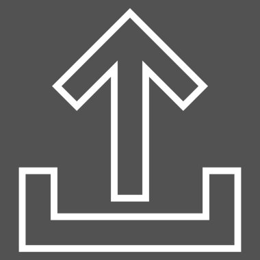 Kontur vektör simge yüklemek